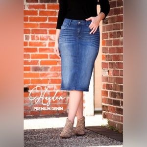 NWOT Beautiful One Jean Denim Skirt
